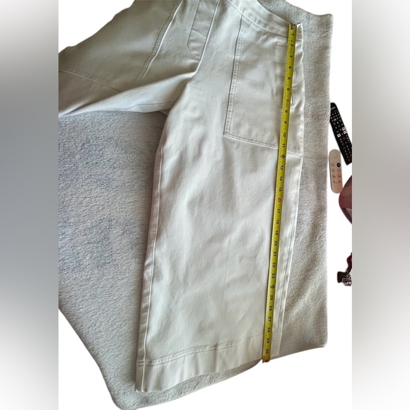 SPANX 20479Q Cropped Wide Leg Classic White Pull-on Shaping Pants M - Picture 5 of 8